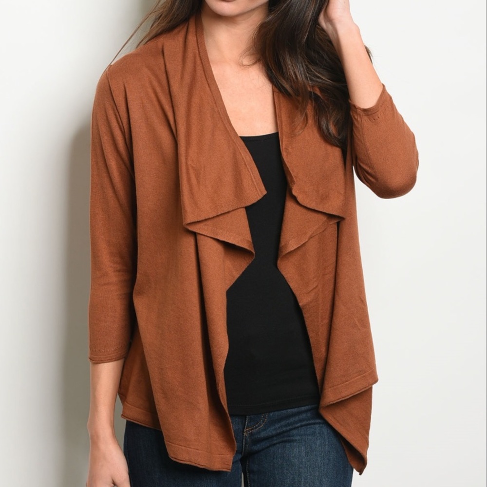 ☕️Cascading Hip-Length Cardigan 🤩 - Picture 2 of 3
